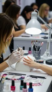 ناخن کار حرفه ای در انواع مانیکور ناخن در بهترین سالن زیبایی قزوین