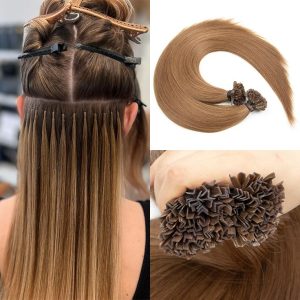 مدل چسبی در آرایشگاه خوب در قزوین برای اکستنشن مو