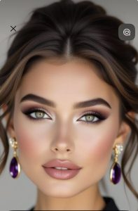 آرایش لایت ساده و طبیعی صورت در سالن زیبایی ملک بیوتی قزوین