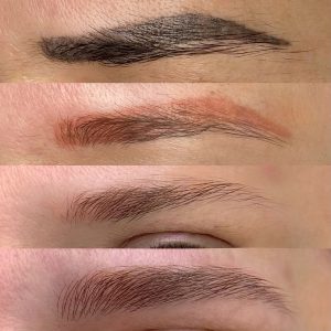 تغییر رنگ تاتو ابرو و اصلاح رنگ ابروهای قدیمی در قزوین
